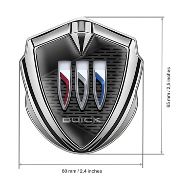 Buick Trunk Emblem Badge Silver Movie Shutter Tricolor Logo Style