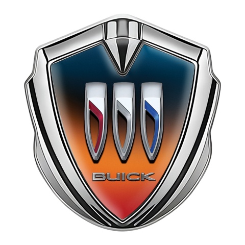 Buick Tuning Emblem Self Adhesive Silver Colorful Base Color Logo