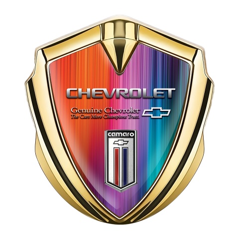 Chevrolet Camaro Trunk Emblem Badge Gold Aurora Style Color Logo