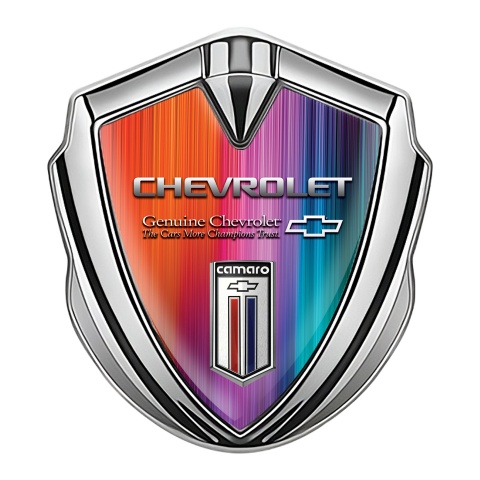 Chevrolet Camaro Trunk Emblem Badge Silver Aurora Style Color Logo