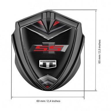 Chevrolet Camaro SS Metal Emblem Self Adhesive Graphite Dark Edition