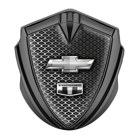 Chevrolet Camaro Fender Emblem Badge Graphite Front Grille Chrome Logo
