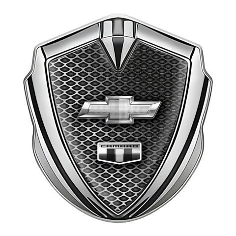 Chevrolet Camaro Fender Emblem Badge Silver Front Grille Chrome Logo