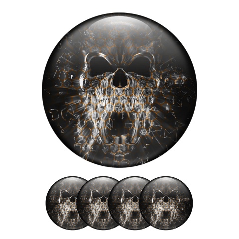 Skull Sticker Wheel Center Hub Cap Predator