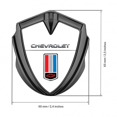 Chainlink Trunk Emblem Badge Graphite White Base Tricolor Design