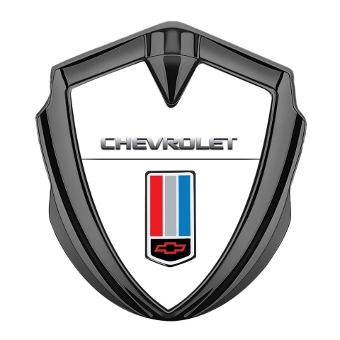 Chainlink Trunk Emblem Badge Graphite White Base Tricolor Design