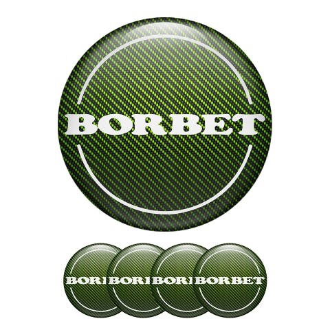 Borbet Domed Stickers Wheel Center Cap Green Day Silicone Badges