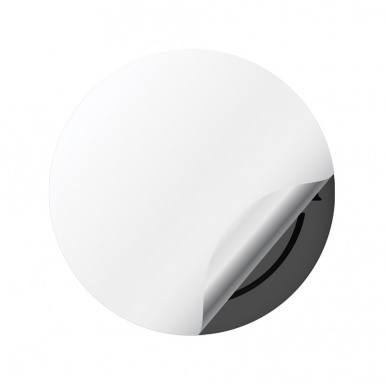 Borbet Wheel Center Caps Emblem White & Black Edition 