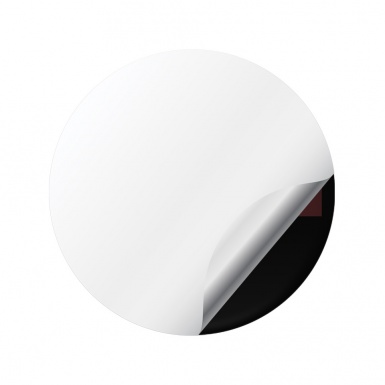 Vossen Domed Stickers Wheel Center Cap Badge in Black, Red & White 