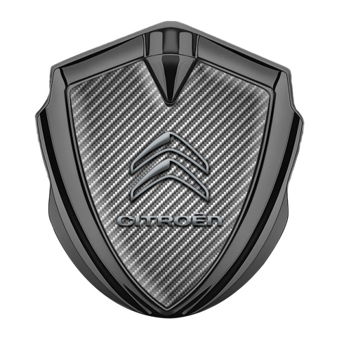 Citroen Trunk Emblem Badge Graphite Light Carbon Gradient Logo Edition