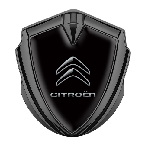 Citroen Bodyside Badge Self Adhesive Graphite Black Tile Gradient Logo