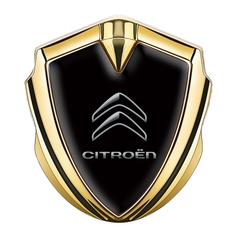 Citroen Bodyside Badge Self Adhesive Gold Black Tile Gradient Logo