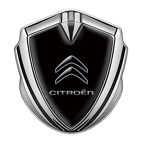 Citroen Bodyside Badge Self Adhesive Silver Black Tile Gradient Logo
