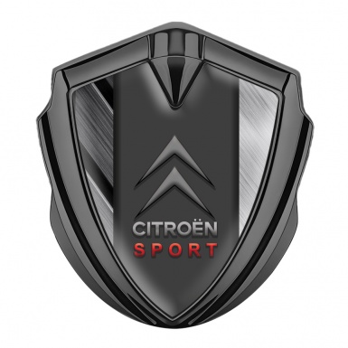 Citroen Seitenflugel Emblem Aufkleber Graphit Tonfarbe Mit Metall elemente und Sport Logo 