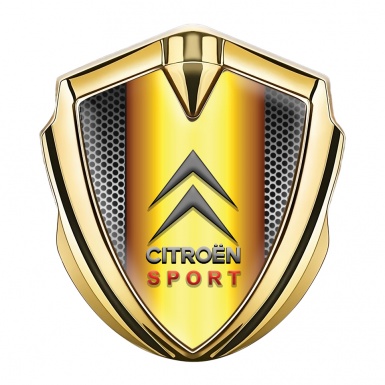 Citroen Sport Bodyside Emblem Gold Grey Grille Gold Gradient Edition