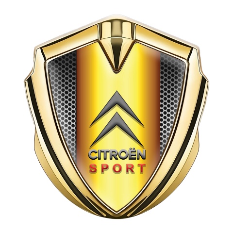 Citroen Sport Bodyside Emblem Gold Grey Grille Gold Gradient Edition
