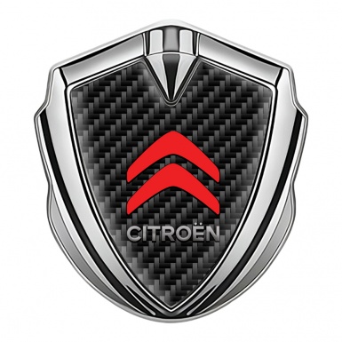 Citroen Sport Bodyside Badge Self Adhesive Silver Black Carbon Red Logo