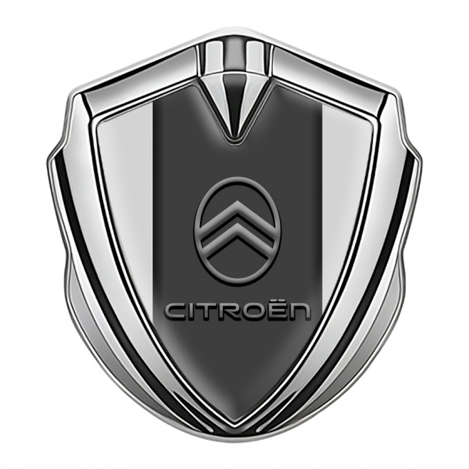 Citroen Fender Emblem Badge Silver Grey Base Clean Gradient Logo
