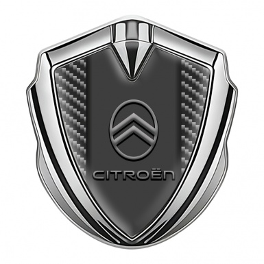 Citroen Trunk Emblem Badge Silver Carbon Base Clean Gradient Logo