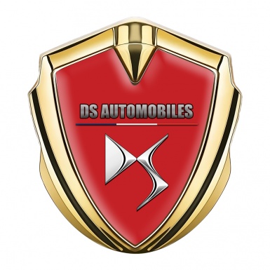 Citroen DS Fender Emblem Badge Gold Red Base French Flag Edition