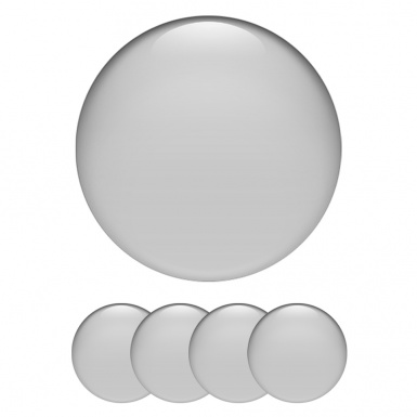 Wheel Silicone Emblems Light Grey Edition