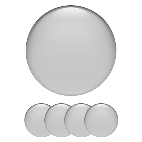 Wheel Silicone Emblems Light Grey Edition