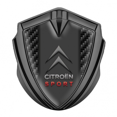 Citroen Trunk Metal Emblem Badge Graphite Black Carbon Racing Edition