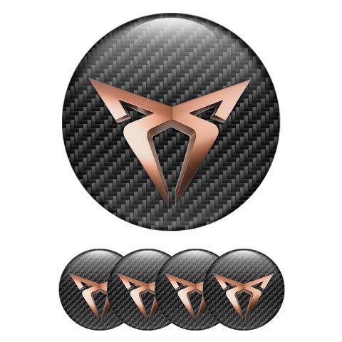 Seat Cupra Wheel Emblems Carbon Edition
