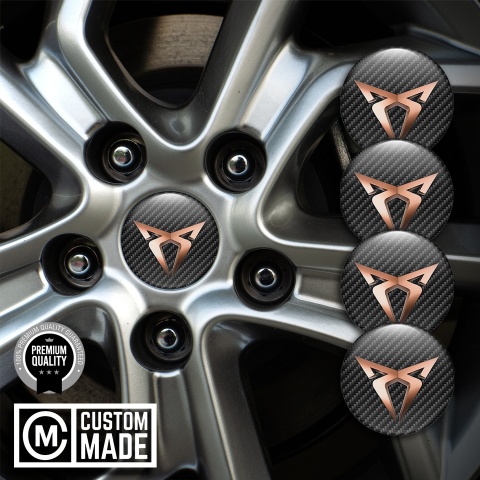 Seat Cupra Wheel Emblems Carbon Edition