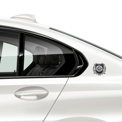 Ford Mustang Bodyside Badge Self Adhesive Silver Metallic Stripes Edition