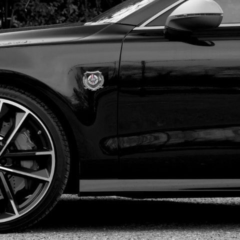 Ford Mustang Self Adhesive Bodyside Emblem Silver Dark Gradient Edition