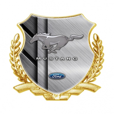 Ford Mustang Self Adhesive Bodyside Emblem Gold Cross Section Plates