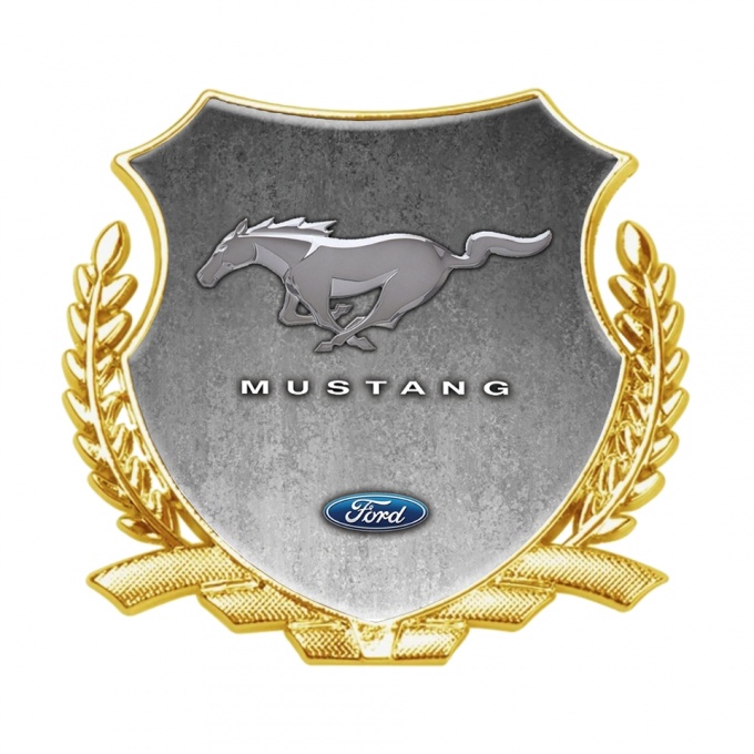 Ford Mustang Bodyside Domed Emblem Gold Asphalt Effect Classic Edition