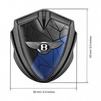 Bentley Bodyside Badge Self Adhesive Graphite Blue Mosaic Classic Design