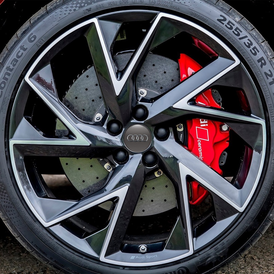 Atomic Symbol Red & Black - 3D Domed Wheel Center Cap Stickers (Set Of 4 - 1.75")