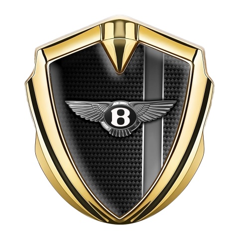 Bentley Self Adhesive Bodyside Emblem Gold Carbon Grey Sport Line