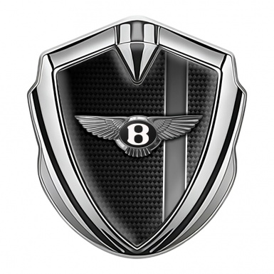 Bentley Self Adhesive Bodyside Emblem Silver Carbon Grey Sport Line