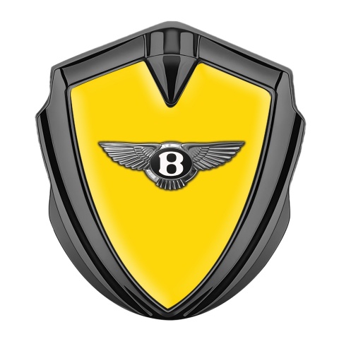 Bentley Self Adhesive Bodyside Emblem Graphite Yellow Base Clean Design