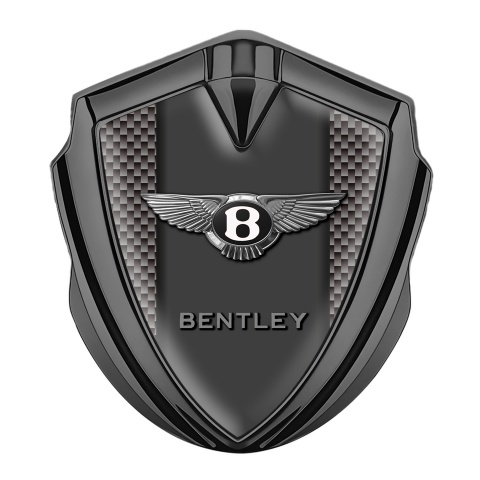 Bentley Fender Emblem Badge Graphite Grey Carbon Base Center Pilar Design