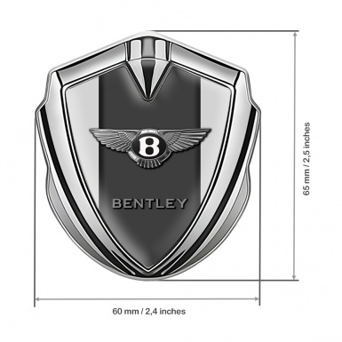 Bentley Trunk Emblem Badge Silver Grey Base Center Plate Chrome Logo