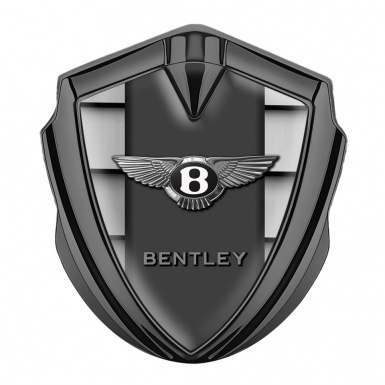 Bentley Metal Emblem Self Adhesive Graphite Shutter Style Center Pilon