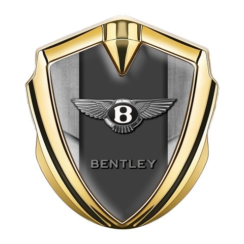 Bentley Bodyside Badge Self Adhesive Gold Dusty Surface Effect Edition