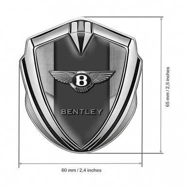 Bentley Bodyside Badge Self Adhesive Silver Dusty Surface Effect Edition