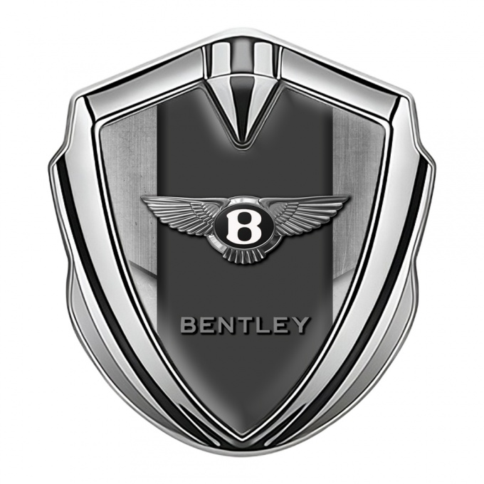 Bentley Bodyside Badge Self Adhesive Silver Dusty Surface Effect Edition