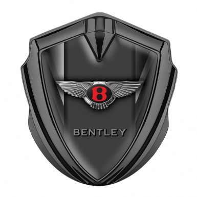 Bentley Bodyside Domed Emblem Graphite Grey Elements Red Logo Edition