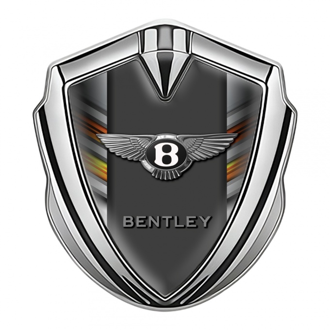 Bentley Tuning Emblem Self Adhesive Silver Colorful Lines Center Pilon