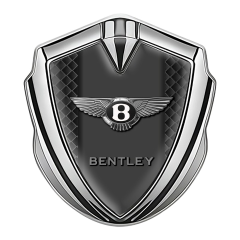 Bentley Self Adhesive Bodyside Emblem Silver Grey Fence Effect Edition