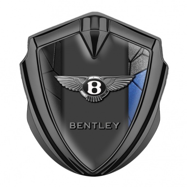 Bentley Bodyside Domed Emblem Graphite Black Blue Mosaic Center Pilon