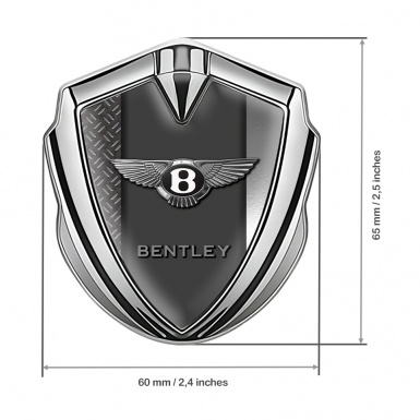 Bentley Tuning Emblem Self Adhesive Silver Difference Metal Classic Logo