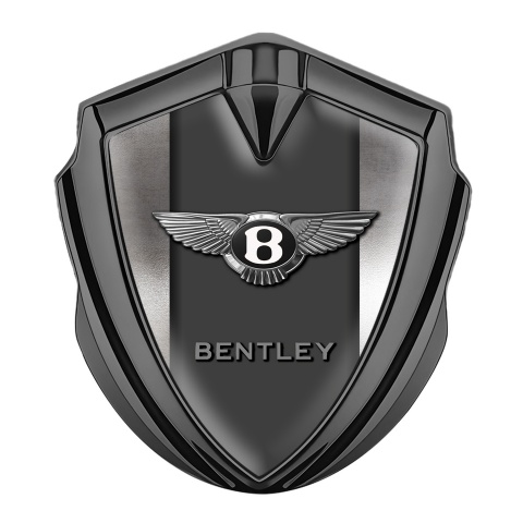 Bentley Trunk Emblem Badge Graphite Metallic Surface Effect Classic Design